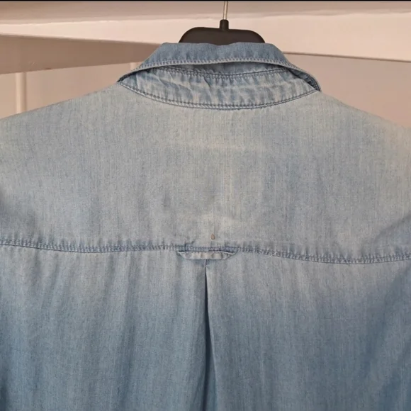 Superdry Size M Womens Button Up Long Sleeve Denim Shirt Collared. - Picture 9 of 11